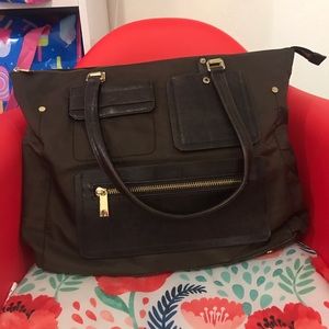 Classic Brown color Purse with gold details